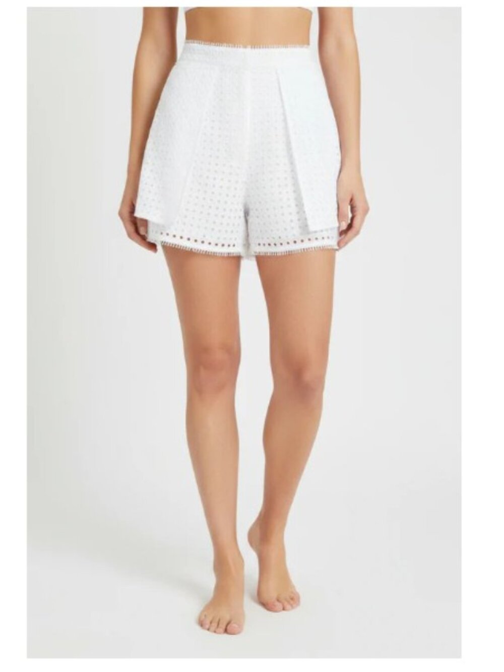 Sass & Bide Two Super Powers White Eyelet Tailored Shorts 6